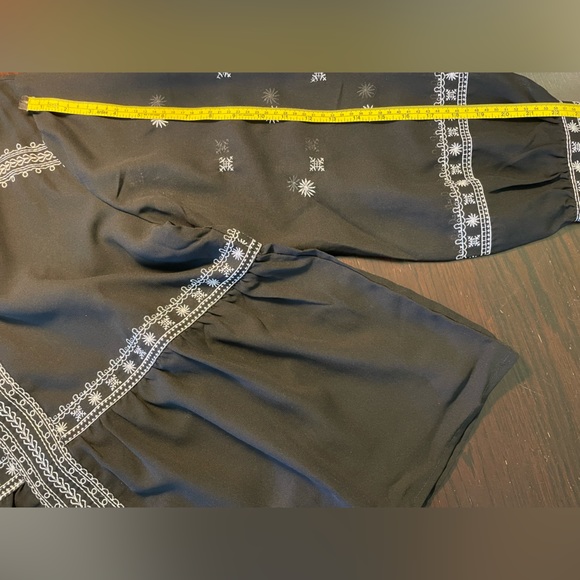 Celestial Blue Black & White Blouse - Picture 10 of 11